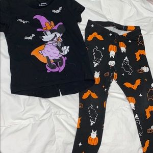 toddler girl halloween themed outfit - 3t